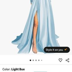 Beautiful Baby Blue Formal Dress