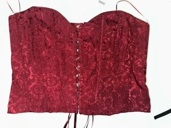 New Windsor burgundy Corset Bustier Top