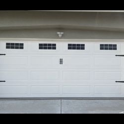 Magnetic Decorative Garage Door Hardware - Windows And 6 Piece Decor, Accents Faux Hinges