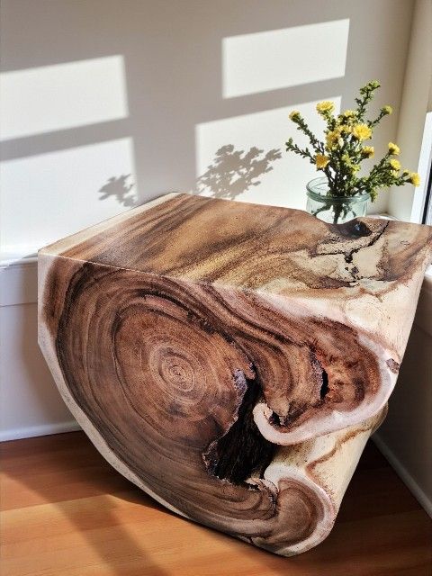 End Side Console Pedestal Table