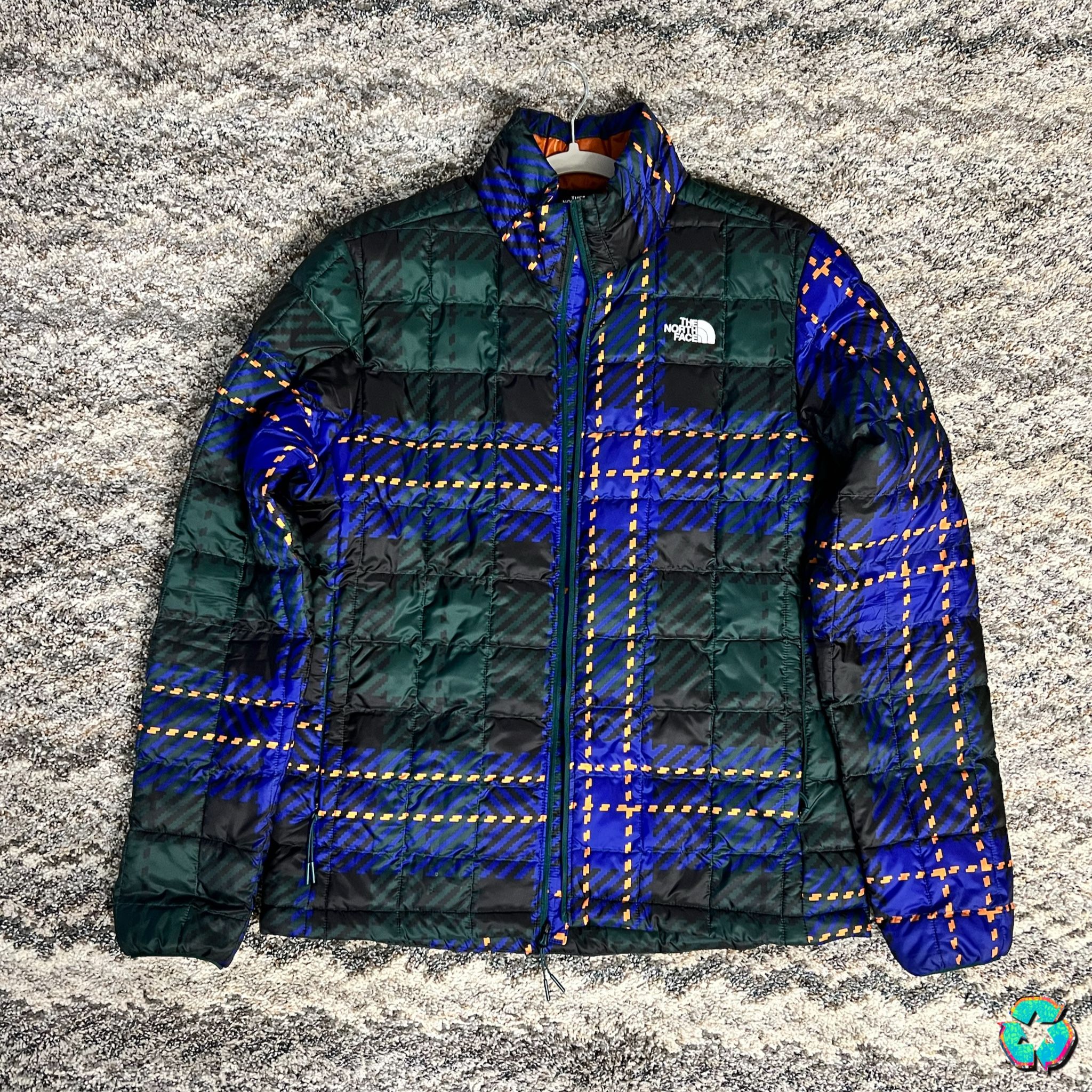 🏆The Northface Men's Thermoball Jacket Ponderosa Green Icon Plaid🏆