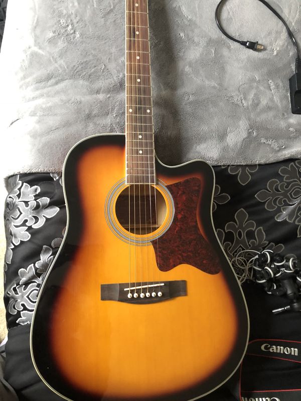 Spectrum AcousticElectric Guitar with Mini Amp for Sale in Riverdale