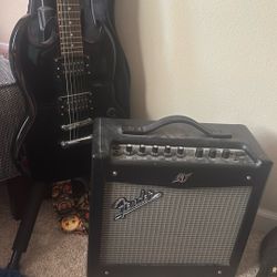 Electric Guitar, Amp And Bag Package