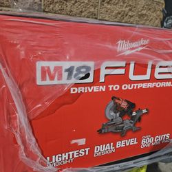 Milwaukee
M18 FUEL 18V Lithium-Ion
Brushless Cordless 7-1/4 in.
Dual Bevel Sliding
Compound Miter Saw (Tool-
Only)