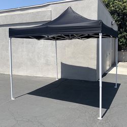 (Brand New) $110 Outdoor 10x10 FT EZ PopUp Party Tent Patio Canopy Shelter w/ Carry Bag (Black/Red) 