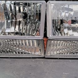 92-96 Ford F150-F350 92-96 Bronco LED Headlights Luces Micas Calaveras Faros Faroles