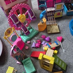 Barbie Chelsea Accessories,  Carnival And Play Ground Set