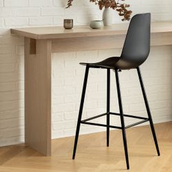 Svelti Pure Black Bar Stool SKU17568,  New, Perfect Condition