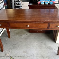 Wood Desk Or Entry Table