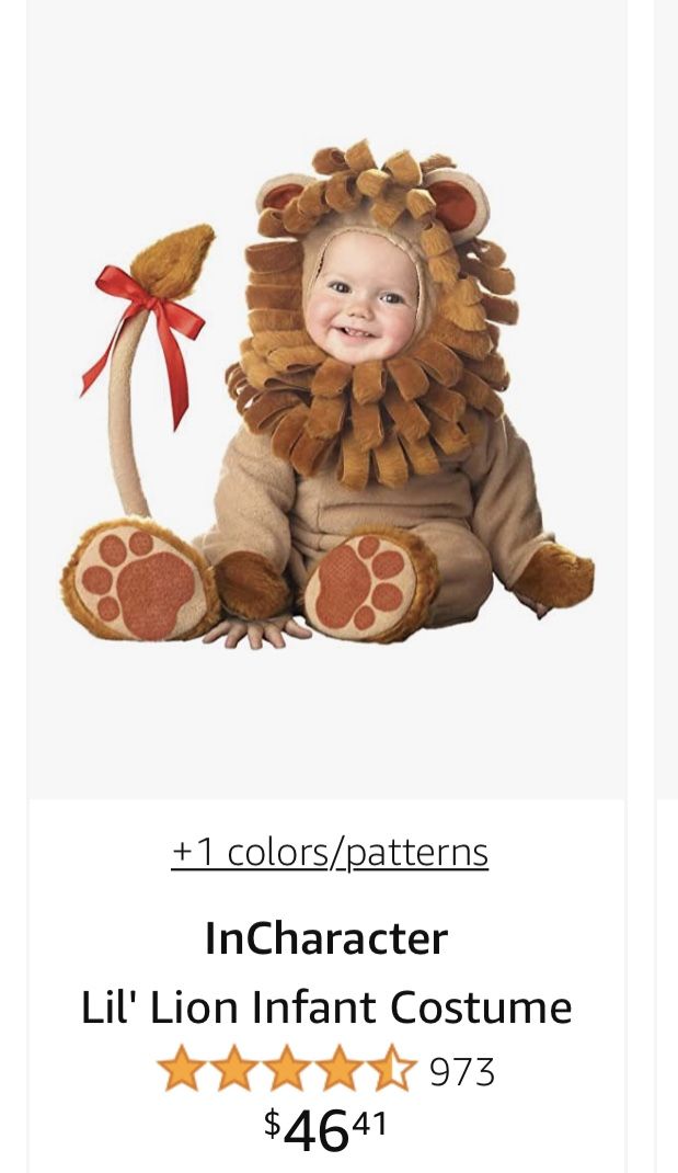 Like NEW Soft and warm lion  Costume 4T
