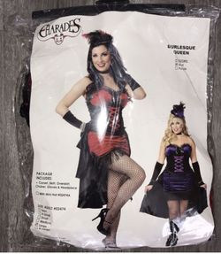 Burlesque Saloon Girl Corset Costume NEW