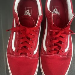 Red and White Vans