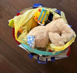 Variety of baby toys