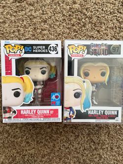 Funko Pop Harley Quinn Set of 2