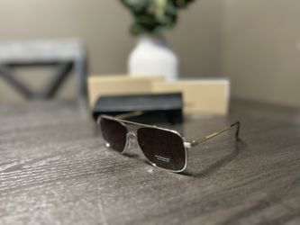 Burberry B3112 Sunglasses – Gold Frame And silver w/ Brown Lenses, Authentic, Excellent Condition