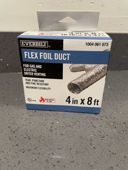 Everbilt Flex Foil Dryer Duct 4 in x 8 ft