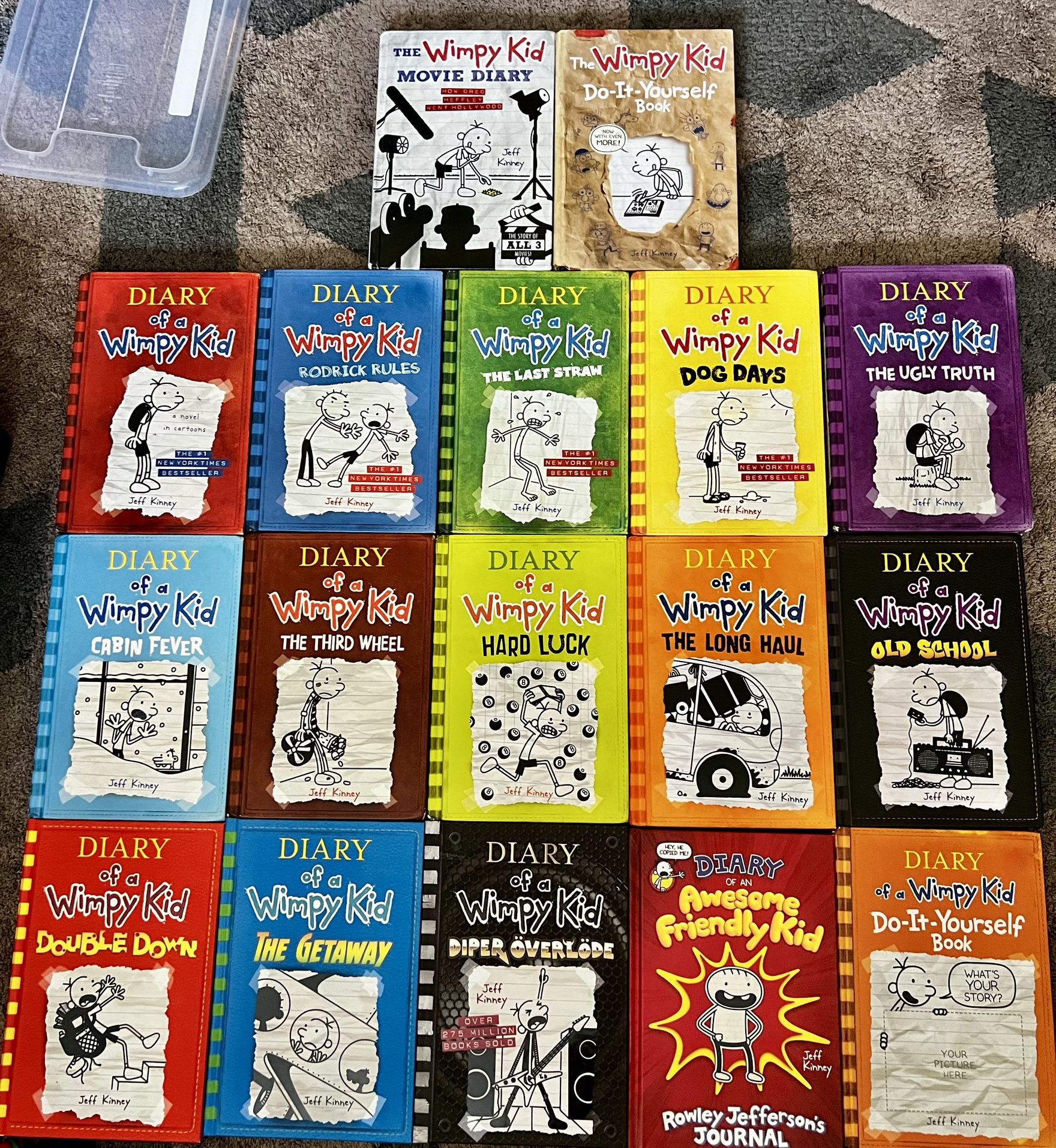 Diary Of A Wimpy Kid books Lot Used