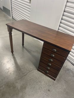 Solid Wood Farmhouse Desk / Apothecary Style - MUST GO