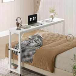 Mahancris Multifunctional Overhead Table W/Wheels