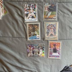 Ronald Acuna Jr 6 Card Lot Of Rookies And Refractors