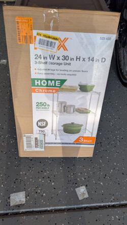 Small metal shelf