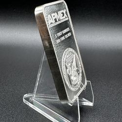 Silver Plata Pura Bar Bullion Coin Round APMEX Five 5 Ounce Oz
