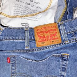 LEVI'S - 505 STRAIGHT DENIM, 38x34