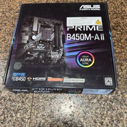 New ASUS Prime B450M-A II AM4 AMD B450 SATA 6Gb/s Micro ATX AMD Motherboard 