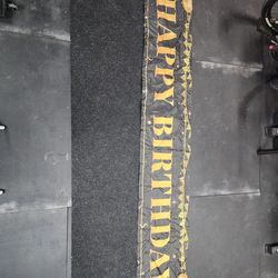 Happy Birthday Banner 9.8x1.6 FT