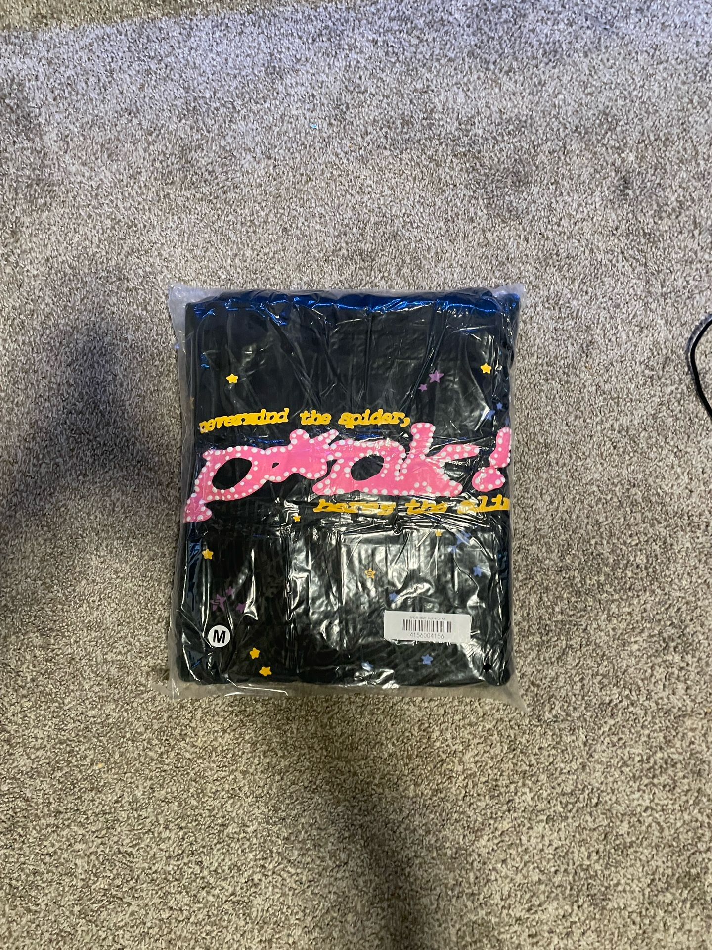 Black And Pink Sp5der Worldwide Hoodie