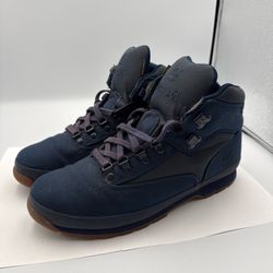 Size 11 Timberland Euro Hiker Mid 'Navy Canvas'