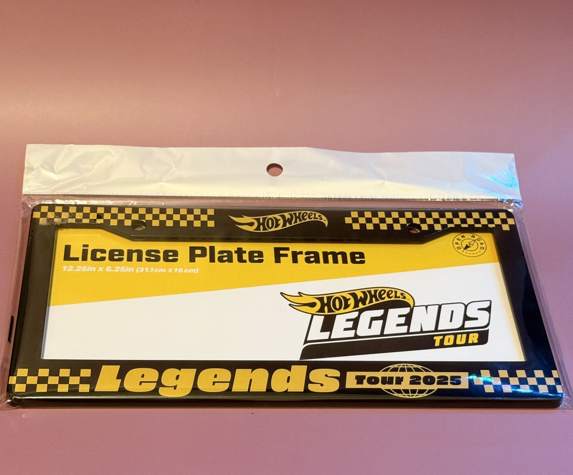 NEW. Hot Wheels Legends License plate Frame 2025.