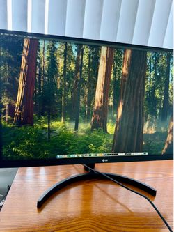 27in LG QHD monitor, 2560 x 1440