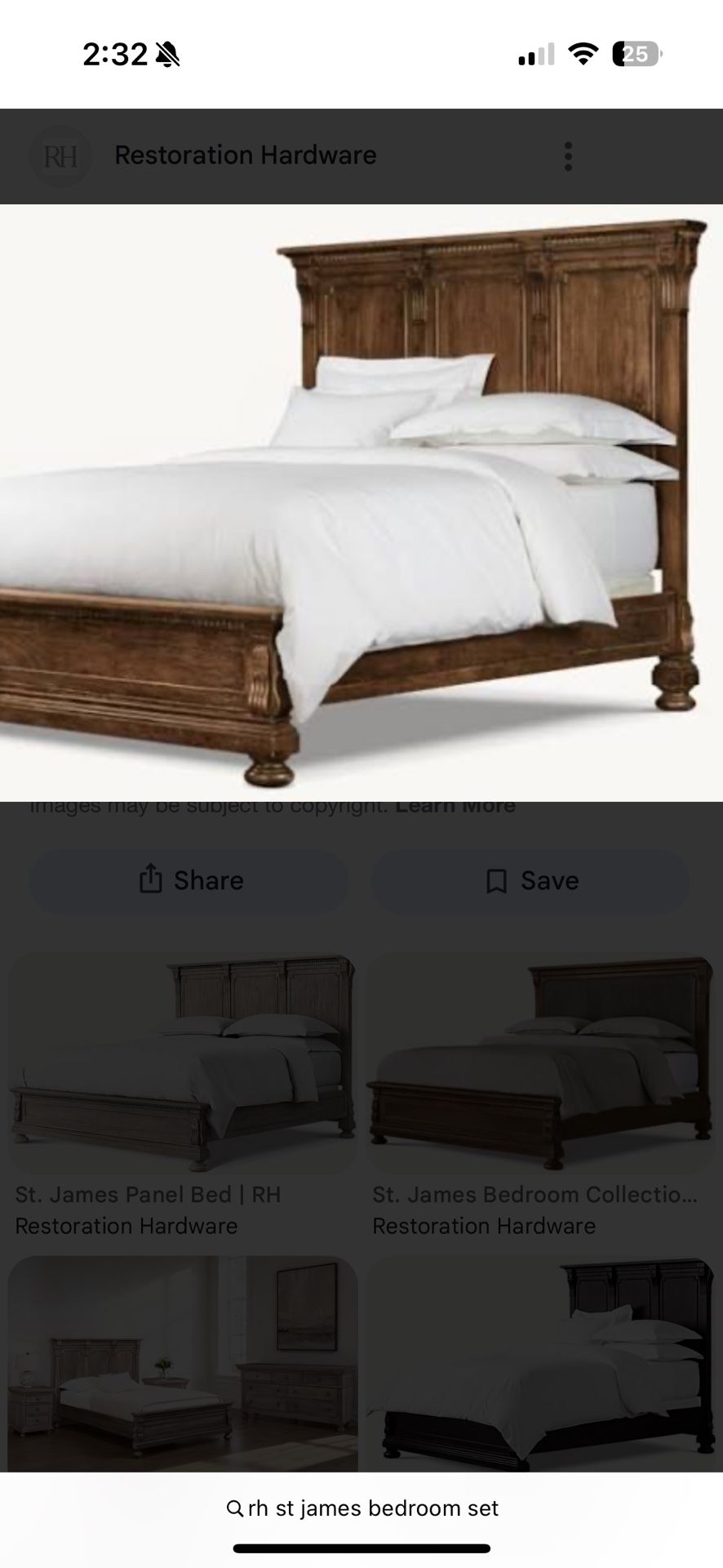 Restoration Hardware Bedroom Set 