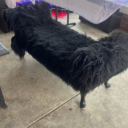 Ottoman Black/Green On inside 