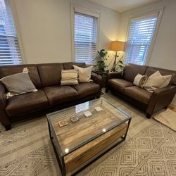 Leather Couch And Loveseat