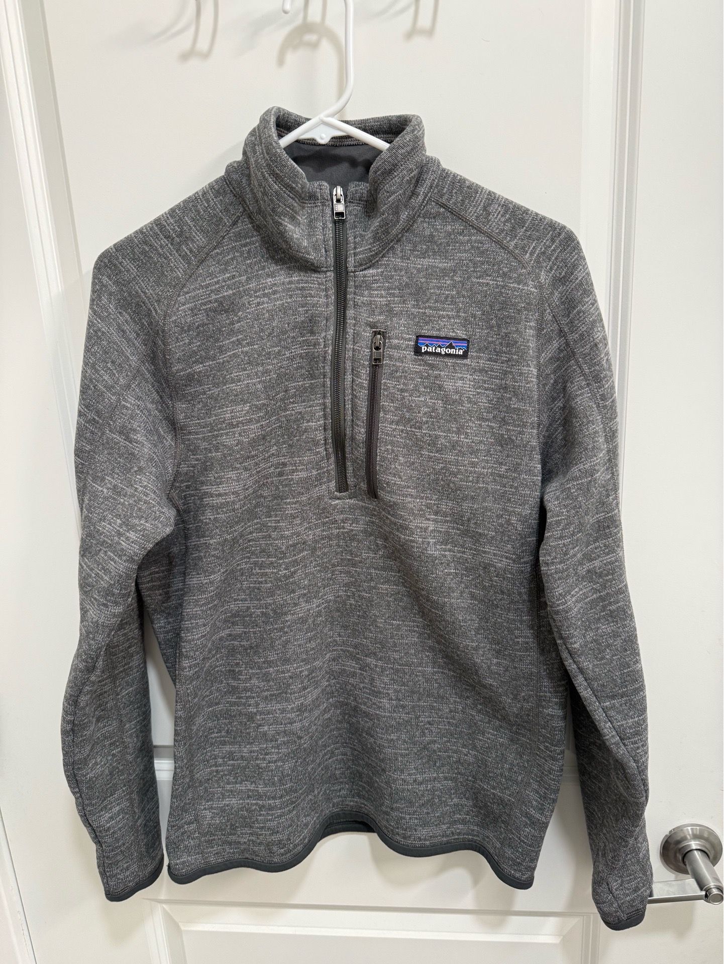 Patagonia Gray Pullover Fleece 1/4 Zipper Sweatshirt Jacket Size small