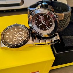 $140 FOR BOTH. MEN'S INVICTA WATCHES