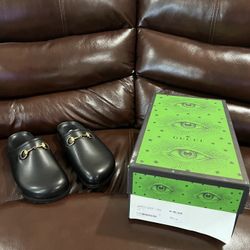 Gucci Nero Loafers 100%leather Sz 9