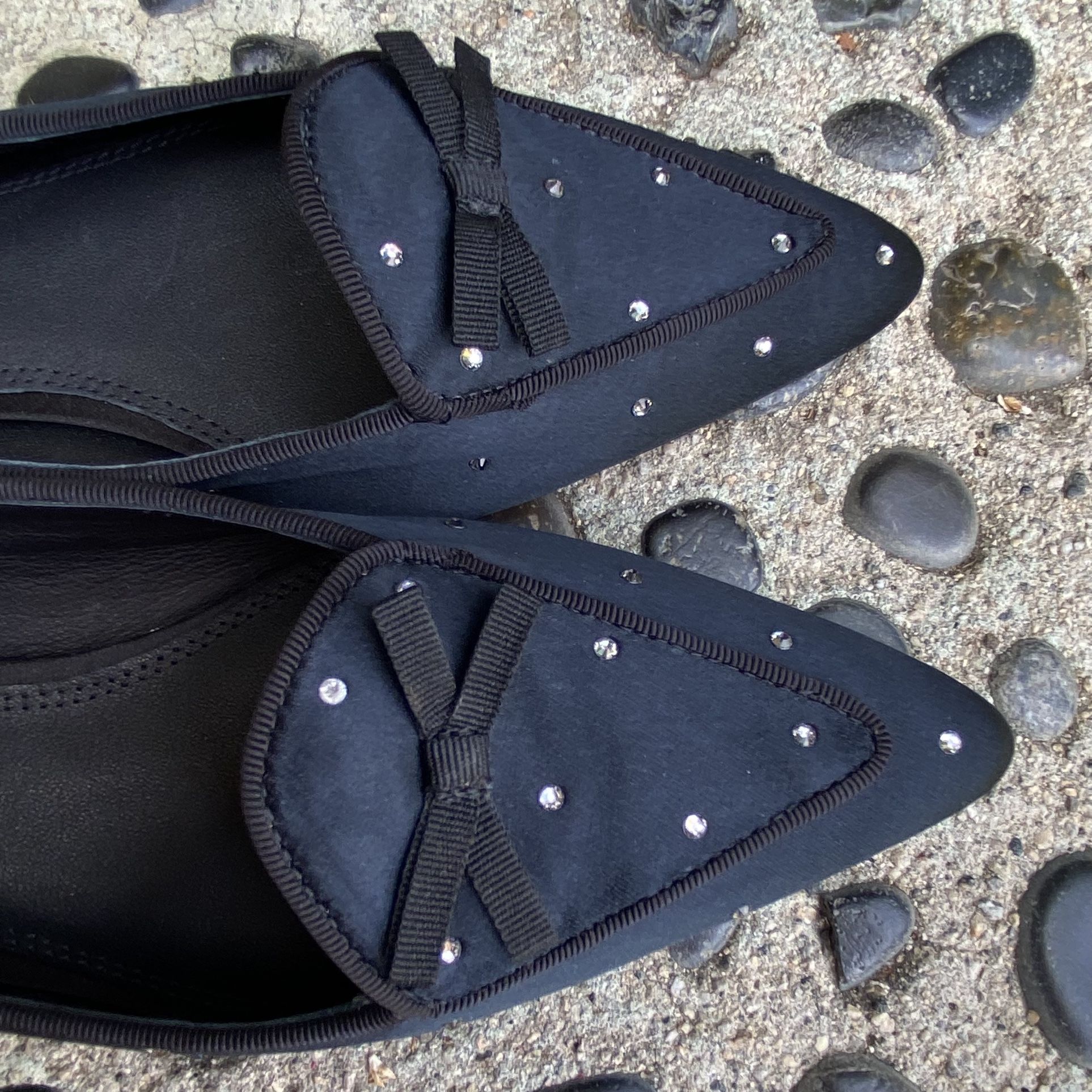 Polo Ralph Lauren Pointed Toe Flats Slip-on Suede Shoes Women