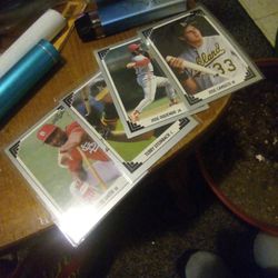 Ozzie Smith Terry Steinbeck Jose Oquendo And Jose Canseco Baseball Cards