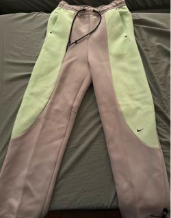 Nike Tech Green Open-Hem Fleece Pants Men’s Size Small