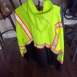 Hi-Vis Safety Hoodie Sweatshirt