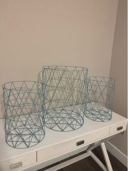 3 blanket baskets