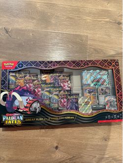 Paldean fates great tusks box sealed new pokemon