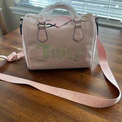 Purse Juicy Couture Velour Powder Blush Purse-new 