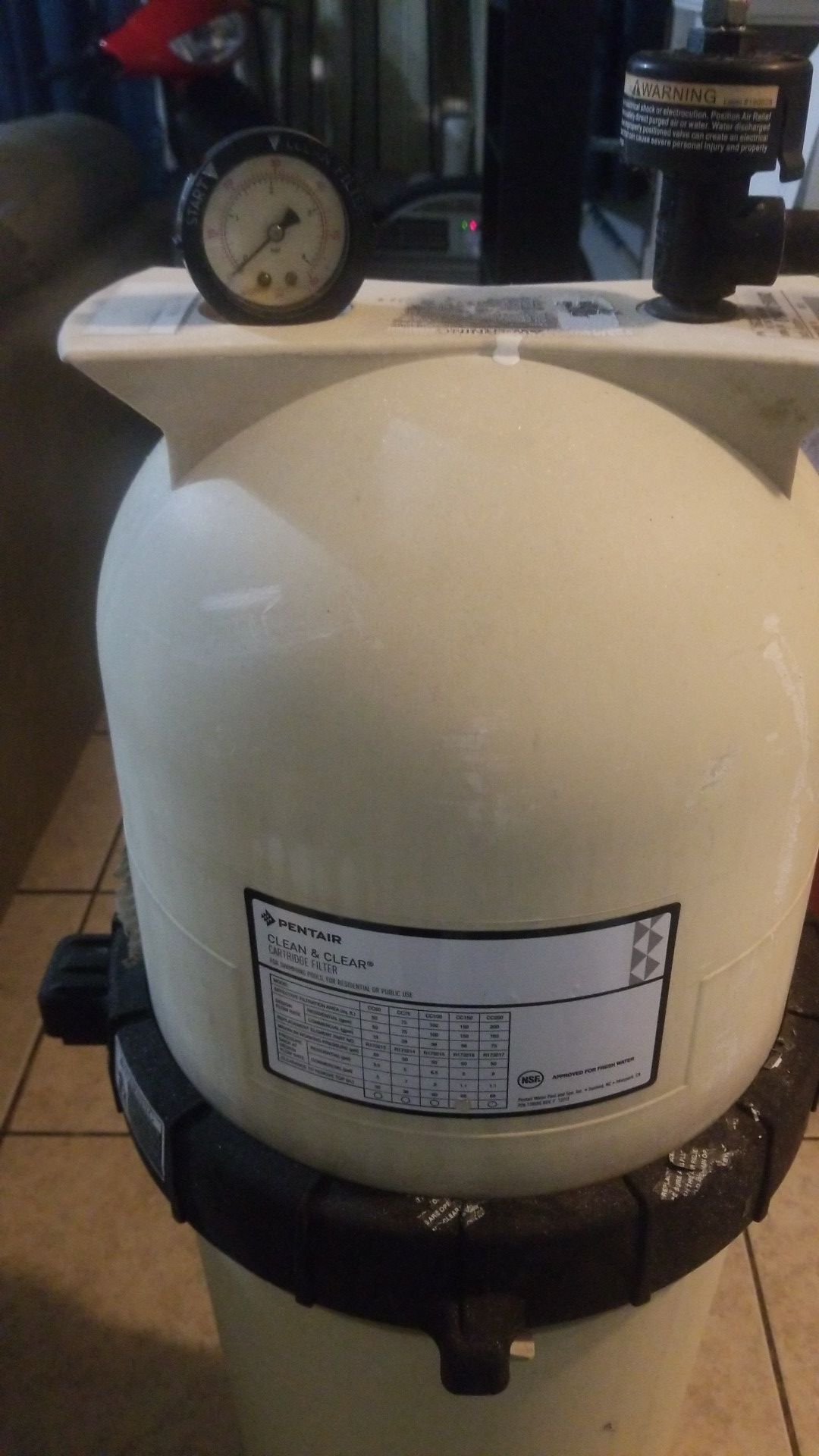 Pentair 150 cc pool filter and element for Sale in Sarasota, FL OfferUp