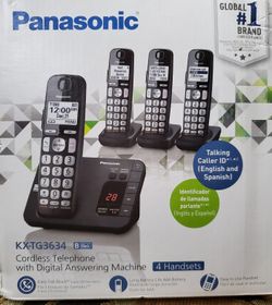 Panasonic KX-TG3634 Cordless Telephone with Digital Answering Machine