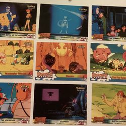 1999 Pokemon TOPPS Movie/TV 21 Cards in Excellent Condition
