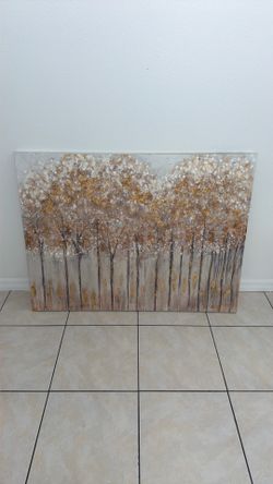 Modern home tree painting